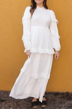 Polagram Scarlett Dress-White Outlet