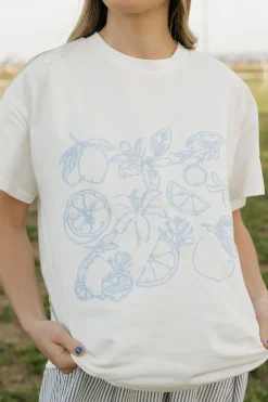 Polagram Seaside Citrus Tee-Ivory White Sale