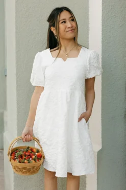 Dongguan Huoyoung Apparel Co Smitten Dress- White Discount