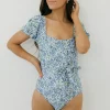 Marina West Swim Sophia Swimsuit- Floral Blue Hot