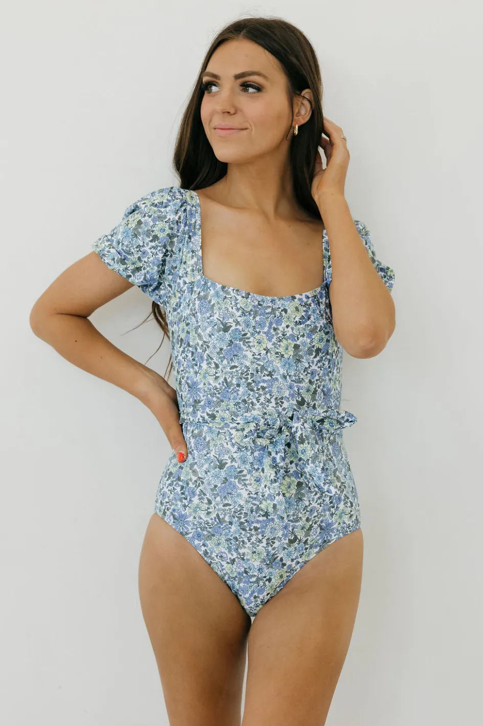 Marina West Swim Sophia Swimsuit- Floral Blue Hot