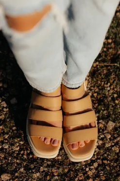 Sorel Joanie III Ankle Strap Sandals-Honest Beige Online