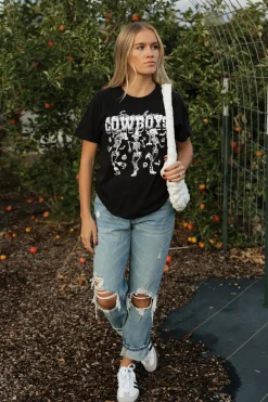 Honestee Spooky Cowboys Tee-Black Best