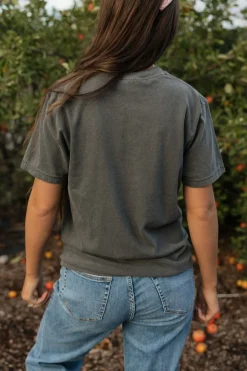 Golden Rose Spooky Season Tee-Charcoal Hot