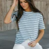 Dongguan Huoyoung Apparel Co Stanley Tee- Stripe Blue Online