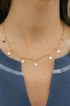 Ali Express Starry Night Necklace- Gold Clearance