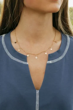 Ali Express Starry Night Necklace- Gold Clearance