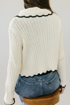 Polagram Storie Cardigan-Cream/Black Neutral Hot