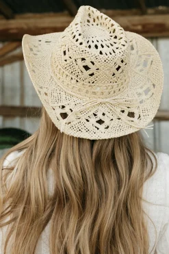 Anarchy Street Straw Cowgirl Hat LightBeige Fashion