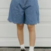 Mable Sweet Scallop Shorts-Medium Blue Sale