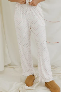 Dongguan Huoyoung Apparel Co Sweetheart PJs-Ivory/Pink White New