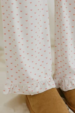 Dongguan Huoyoung Apparel Co Sweetheart PJs-Ivory/Pink White New