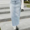 Risen Teressa Denim Skirt-Medium Blue Clearance