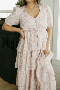 Polagram Tillie Dress-Blush Multi Pink Best