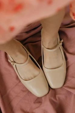 Rad Fashion Truth Mary Jane Flats-Nude Sale