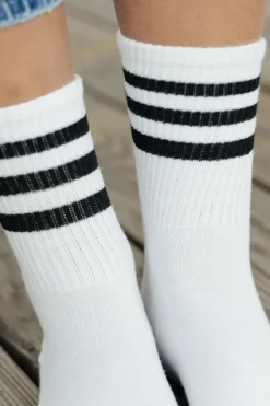 Ali Express Varsity Stripe Socks Black/White Best