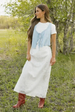 Miou Muse Victoria Skirt- White Online