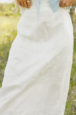 Miou Muse Victoria Skirt- White Online