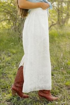 Miou Muse Victoria Skirt- White Online