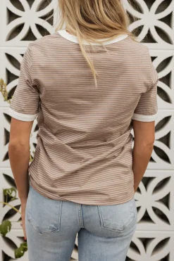 Dongguan Huoyoung Apparel Co Virginia Top-Mocha/Ivory New