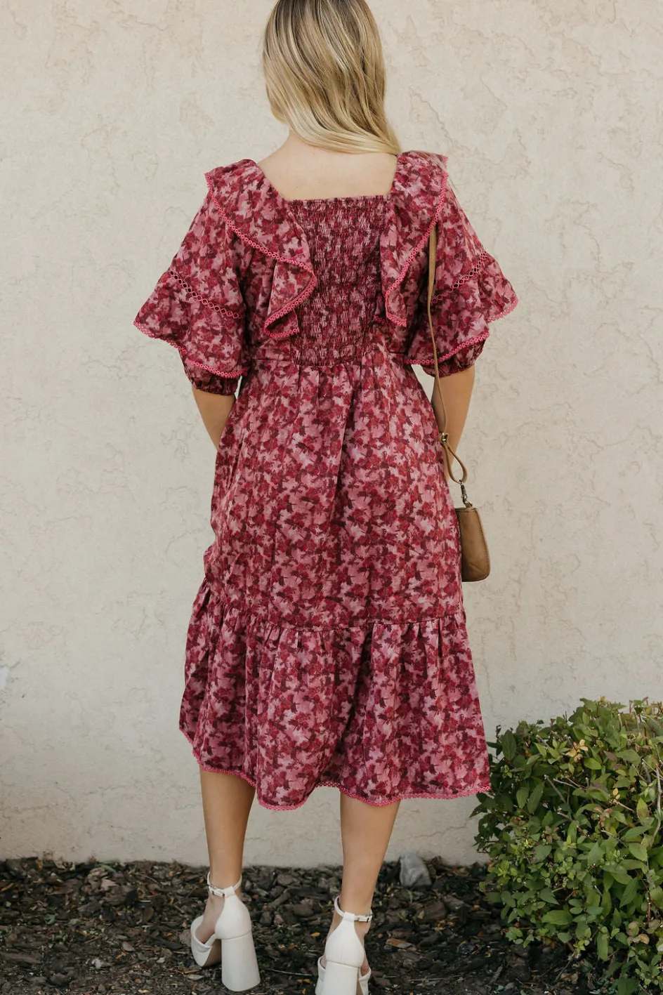 Dongguan Huoyoung Apparel Co Viviana Dress-Berry Multi Red Fashion