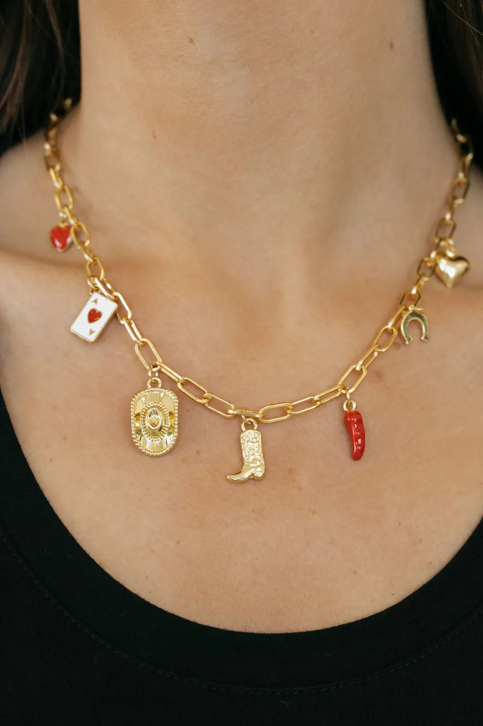 Ali Express Western Charm Necklace- Gold New
