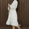 Polagram Whitley Dress-Sage Multi White Clearance