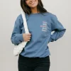 Speak by Design You Are Doing Just Fine Pullover-Indigo Blue Clearance